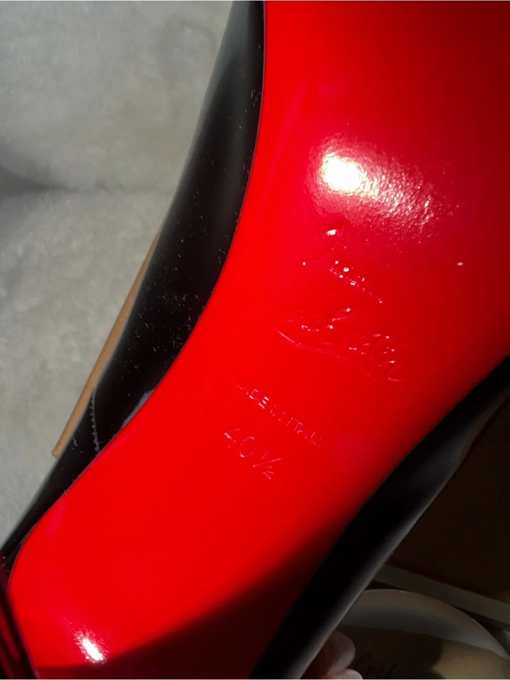 Christian Louboutin Black Patent So Kate Pumps- SIZE 40.5